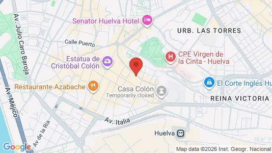 Apartments for rent i Huelva - kort over placeringen