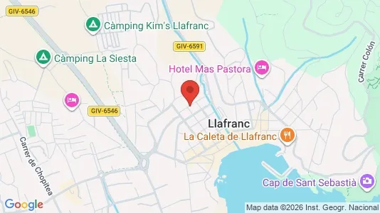 Apartments for rent i Palafrugell - kort over placeringen