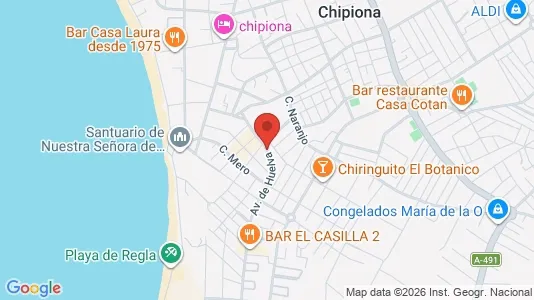 Apartments for rent in Chipiona - Photo from Google Street View