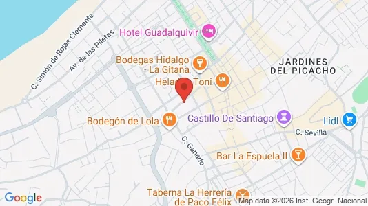 Apartments for rent i Sanlúcar de Barrameda - kort over placeringen