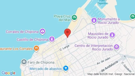 Apartments for rent i Chipiona - kort over placeringen