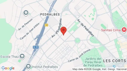Apartments for rent i Barcelona Sarrià-St. Gervasi - kort over placeringen