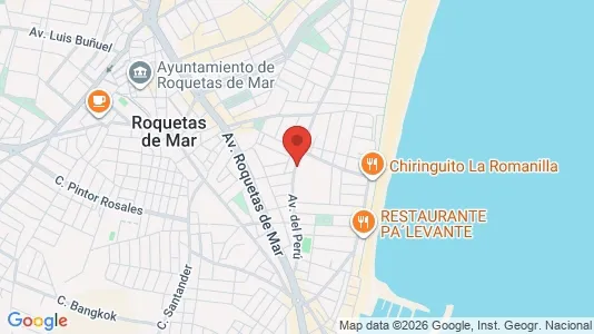 Apartments for rent in Roquetas de Mar - Photo from Google Street View
