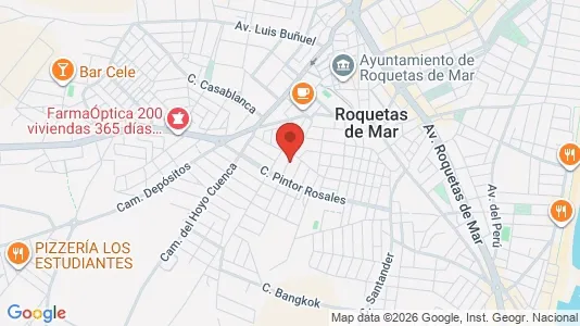 Apartments for rent in Roquetas de Mar - Photo from Google Street View
