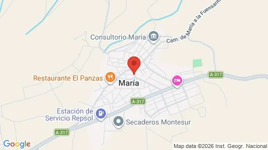 Apartments for rent i María - kort over placeringen