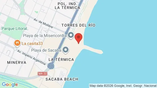 Apartments for rent i Málaga - kort over placeringen