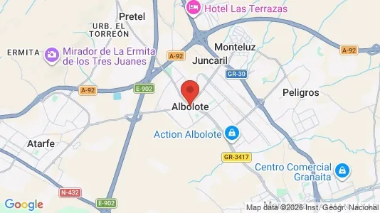 Houses for rent i Albolote - kort over placeringen