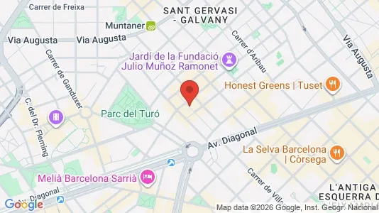 Apartments for rent in Barcelona Sarrià-St. Gervasi - Photo from Google Street View