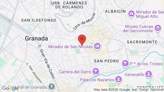 Apartments for rent i Granada - kort over placeringen