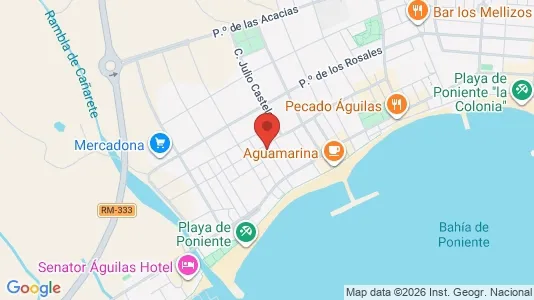Apartments for rent i Águilas - kort over placeringen