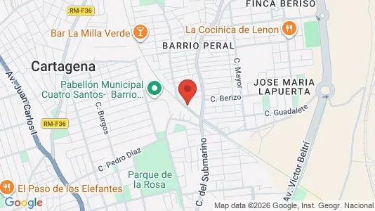 Apartments for rent i Cartagena - kort over placeringen