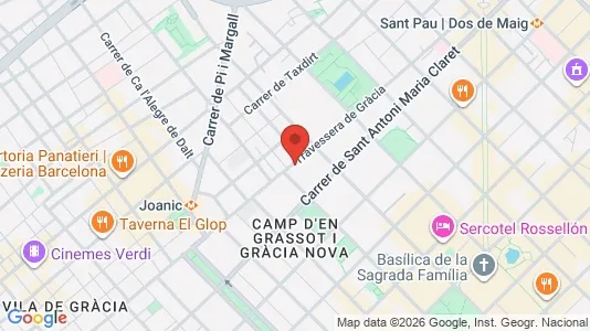 Apartments for rent i Barcelona Eixample - kort over placeringen