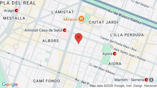 Apartments for rent i Alboraya - kort over placeringen