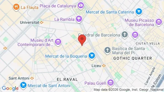 Apartments for rent i Barcelona Ciutat Vella - kort over placeringen