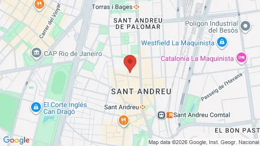 Apartments for rent in Barcelona Sant Andreu - Photo from Google Street View