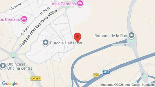 Apartments for rent i Finestrat - kort over placeringen