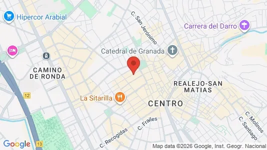 Apartments for rent i Granada - kort over placeringen