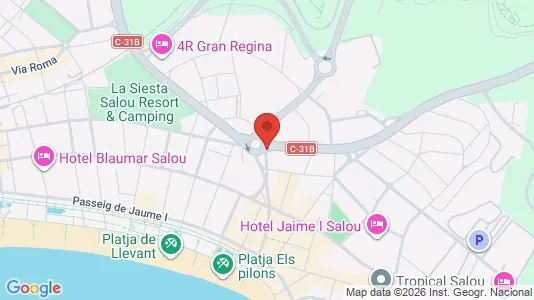 Apartments for rent i Salou - kort over placeringen