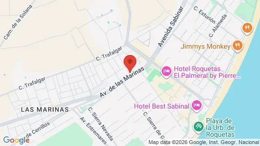 Apartments for rent in Roquetas de Mar - Photo from Google Street View