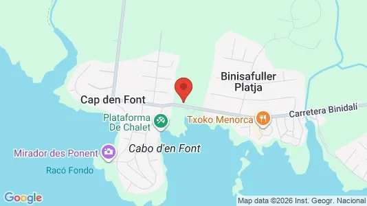 Apartments for rent in Sant Lluís - Photo from Google Street View