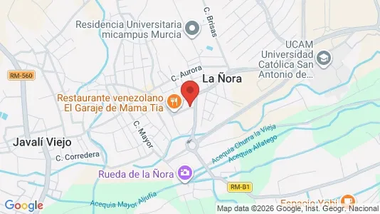 Apartments for rent i Murcia - kort over placeringen