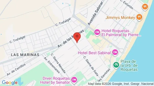 Apartments for rent in Roquetas de Mar - Photo from Google Street View