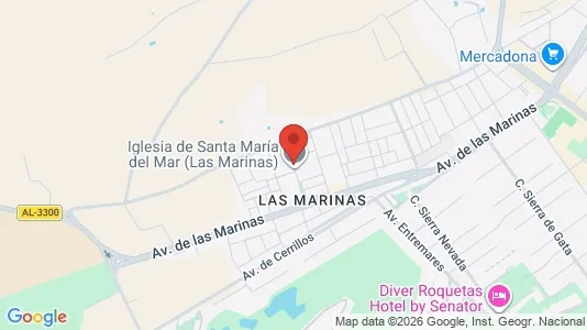 Apartments for rent in Roquetas de Mar - Photo from Google Street View