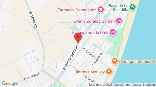 Apartments for rent in Roquetas de Mar - Photo from Google Street View