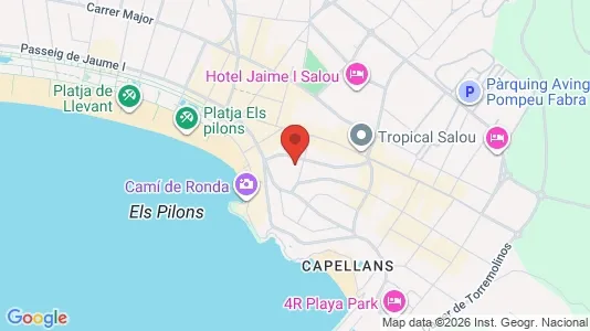 Apartments for rent i Salou - kort over placeringen