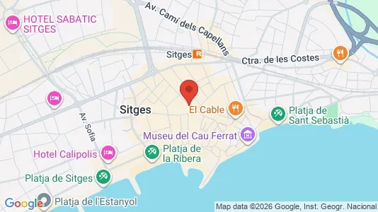 Apartments for rent i Sant Pere de Ribes - kort over placeringen