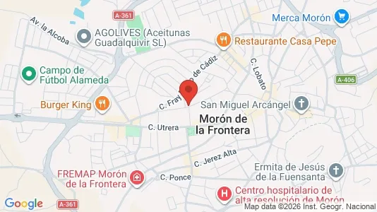Apartments for rent i Morón de la Frontera - kort over placeringen