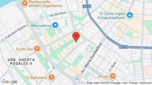 Apartments for rent i Badajoz - kort over placeringen