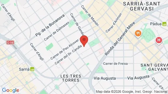 Apartments for rent in Barcelona Sarrià-St. Gervasi - Photo from Google Street View