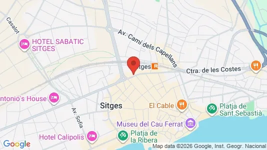 Apartments for rent i Sant Pere de Ribes - kort over placeringen