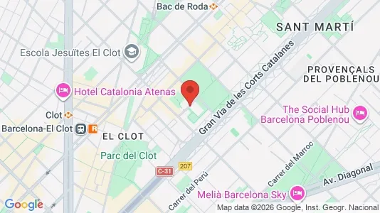 Apartments for rent i Barcelona Sant Martí - kort over placeringen