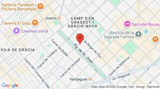Apartments for rent i Barcelona Eixample - kort over placeringen