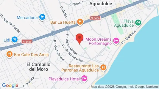 Apartments for rent in Roquetas de Mar - Photo from Google Street View