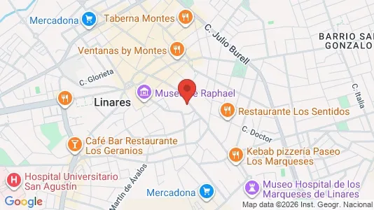 Rooms for rent i Linares - kort over placeringen