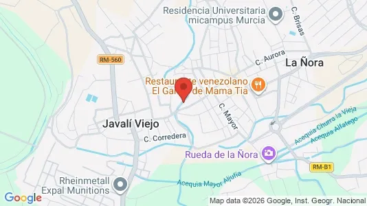 Rooms for rent i Murcia - kort over placeringen