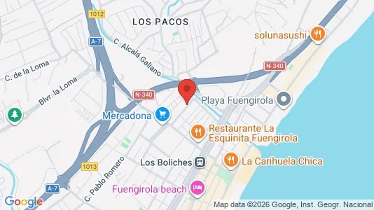 Apartments for rent i Fuengirola - kort over placeringen