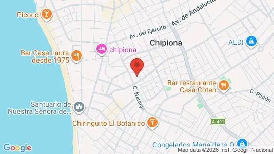 Apartments for rent in Chipiona - Photo from Google Street View