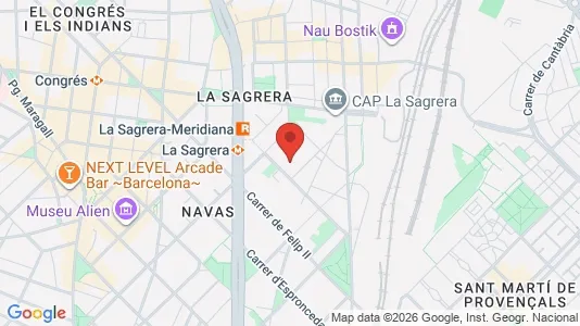 Apartments for rent i Barcelona Sant Andreu - kort over placeringen