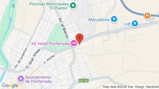 Rooms for rent i León - kort over placeringen