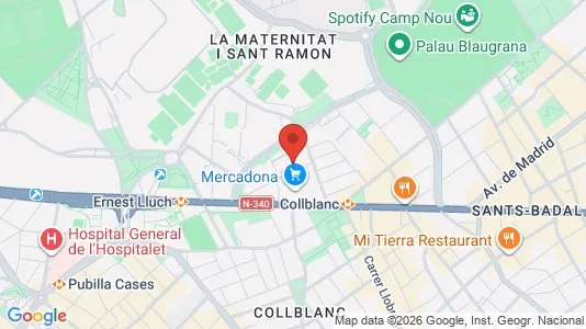 Apartments for rent in Barcelona Les Corts - Photo from Google Street View