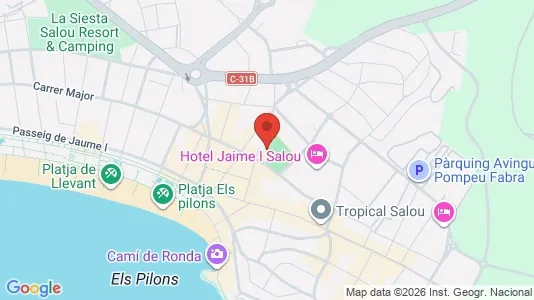 Apartments for rent i Salou - kort over placeringen