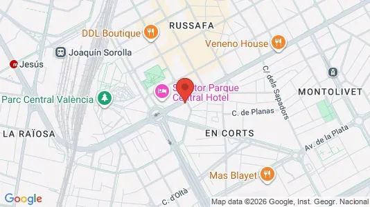 Apartments for rent i Valencia L'Eixample - kort over placeringen