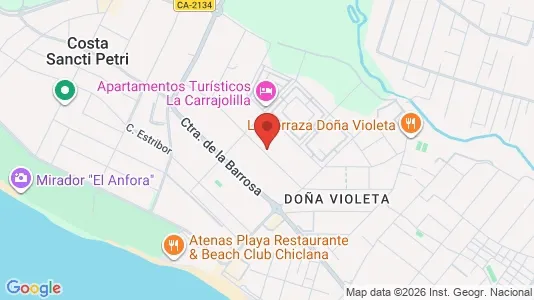 Apartments for rent i Chiclana de la Frontera - kort over placeringen