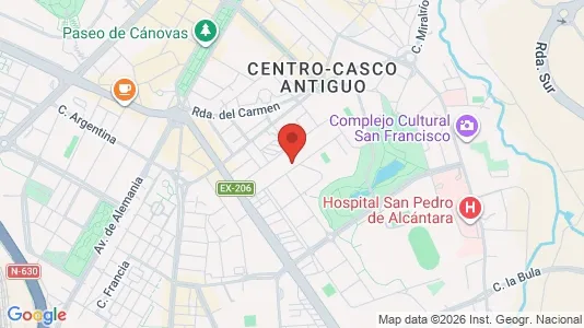 Apartments for rent in Cáceres - Photo from Google Street View