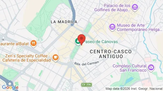 Apartments for rent i Cáceres - kort over placeringen