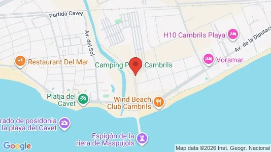 Apartments for rent i Cambrils - kort over placeringen